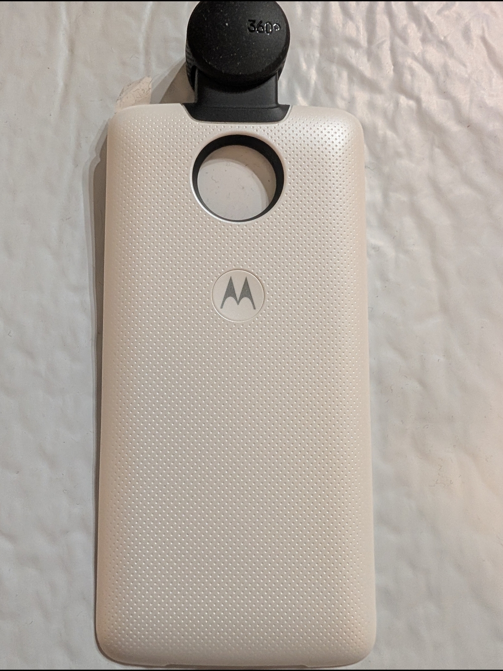 Motorola White Textured Grip Phone Case